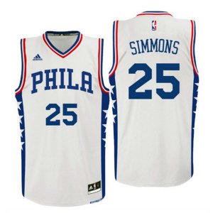 Maillot De Basket Philadelphia 76ers Ben Simmons 25 Tissus Sportif Fans Edition Blanc